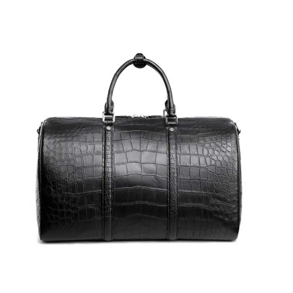 pugete new crocodile skin  high-grade   leisure time  Travel bag  male  large capacity  Men boston bag crocodile leather bag