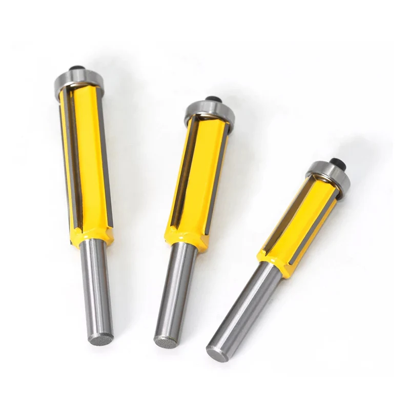 

1pc 8mm Flush Trim bit Z4 Pattern Router Bit Top & Bottom Bearing Bits Milling Cutter For Wood Woodworking Cutters