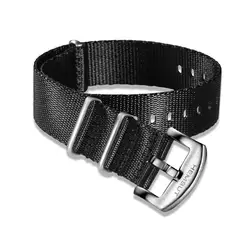 HEMSUT High Quality One Piece Watch Band Nylon Wrist Strap For Men  Military Movement  Replacement  20mm18mm22mm24mm