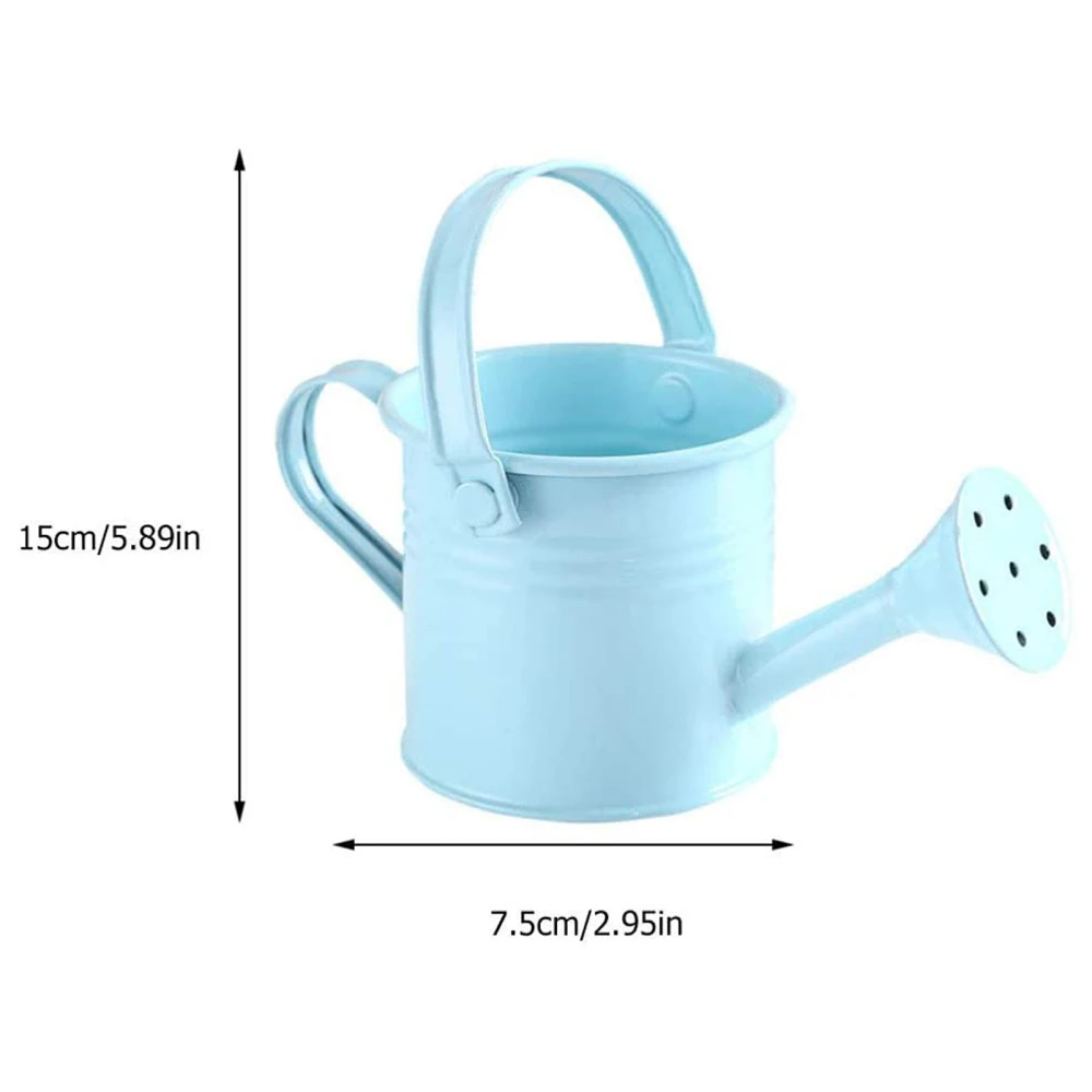 Tin Watering Can Plant Spray Wrought Iron Portable Gardening Tools Metal Sprinkled With Handle Shower for Watering & Irrigation 