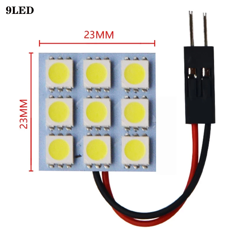 Car Panel Reading Map Lamp 5050 6 9 12 15 18 24 30 36 48 LED SMD Dome Interior Bulb Roof Lights BA9S T10 Festoon C5W White 12V