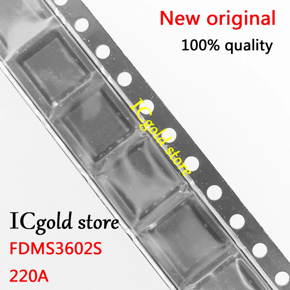 10pcs FDMS3602S  FDMS3602  220A  22OA  MOSFET QFN-8