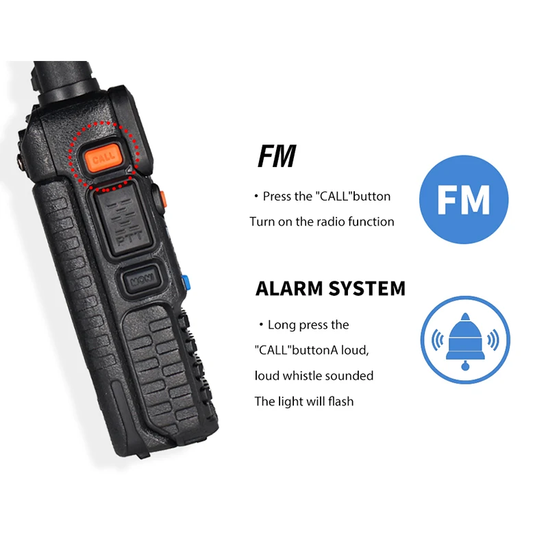 10PCS/Set Real 8W Baofeng UV 5R Walkie Talkie UV5R Dual Band FM Transceiver UV-5R Amateur Hunting Ham Radio Transmitter Intercom