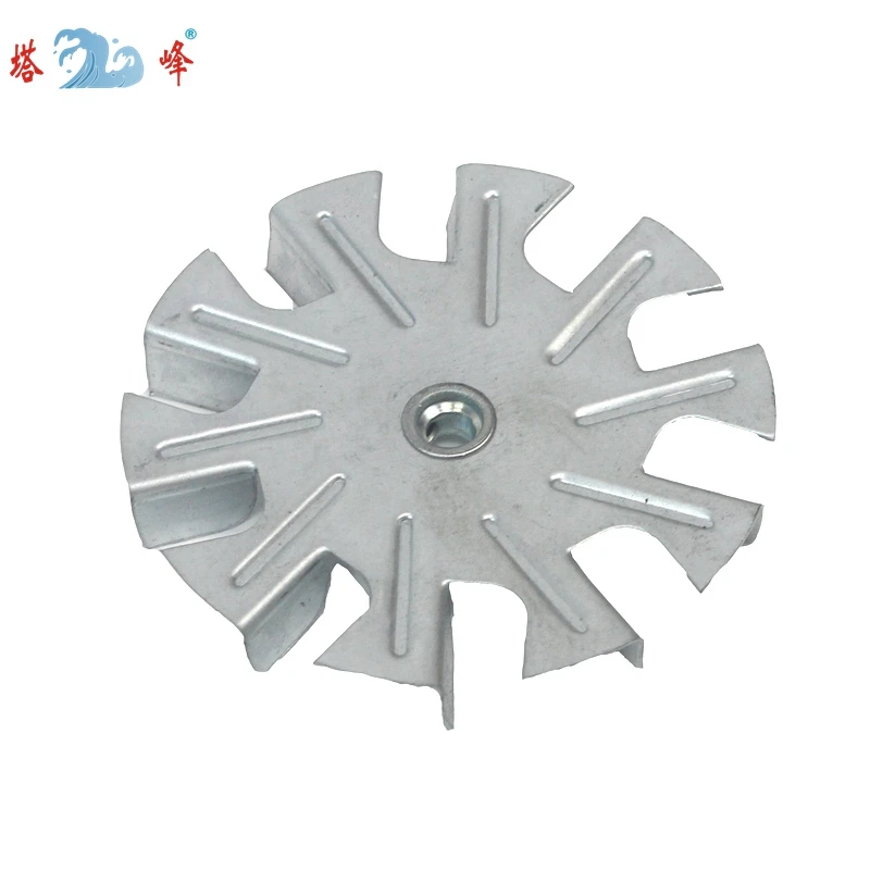 small Axial out air flow 4.3” daimeter iron steel  rotor wind wheel impeller,8mm/10mm shaft hole