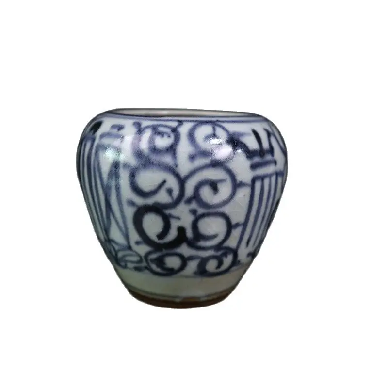 

China Old Porcelain Blue And White Longevity Pattern Pot