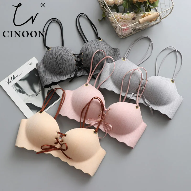 CINOON Super Push Up bras Sexy seamless women\'s underwear Wire Free Female bralette beauty back lingerie Ladies Brassiere