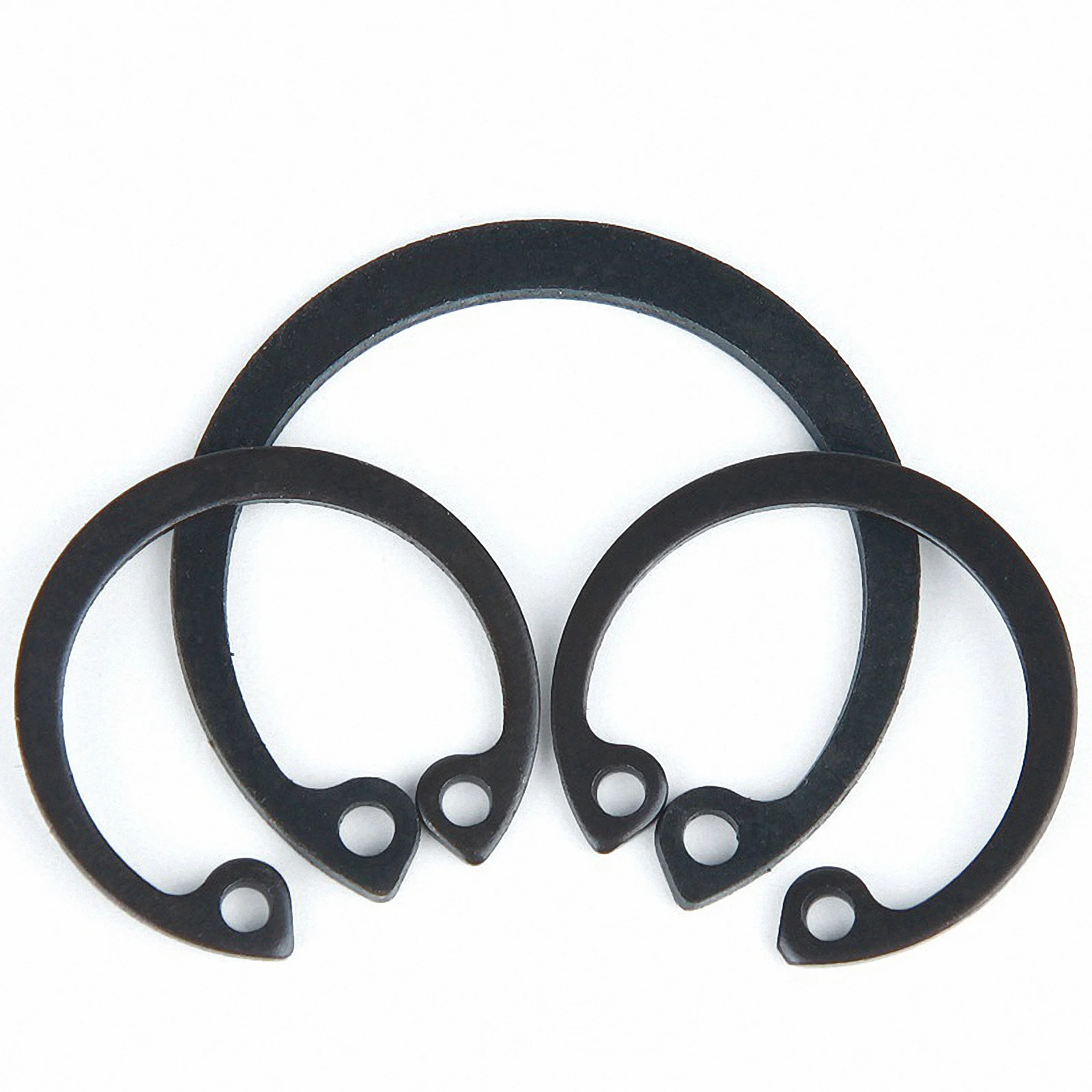 2-50pcs M8-M72 Internal Circlips Black 65Mn Steel C-type Snap Lock Retaining Ring Holes Shaft Collar Washer GB893