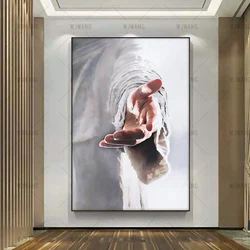 Hand Of God Canvas Paintings Jesus Christ Canvas Posters and Prints Wall Art Picture for Living Room Wall Decor Home Decoration