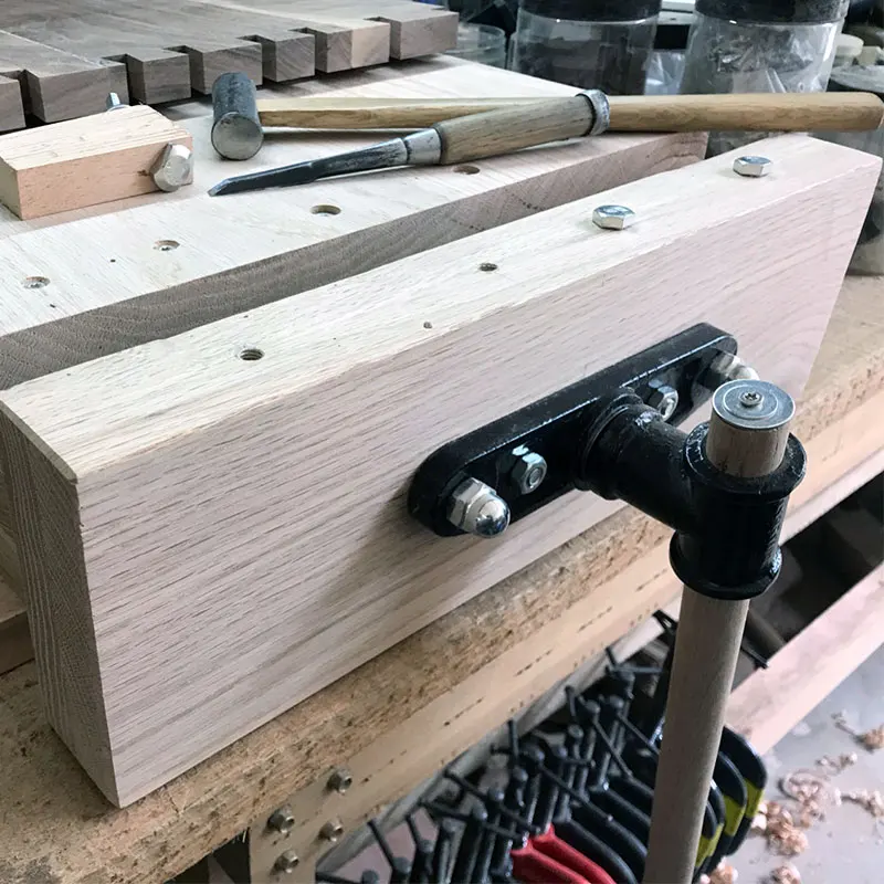 7/10.5 pollici pinze da tavolo per la lavorazione del legno materiale in acciaio malleabile doppia biella Console morsetto strumenti di serraggio