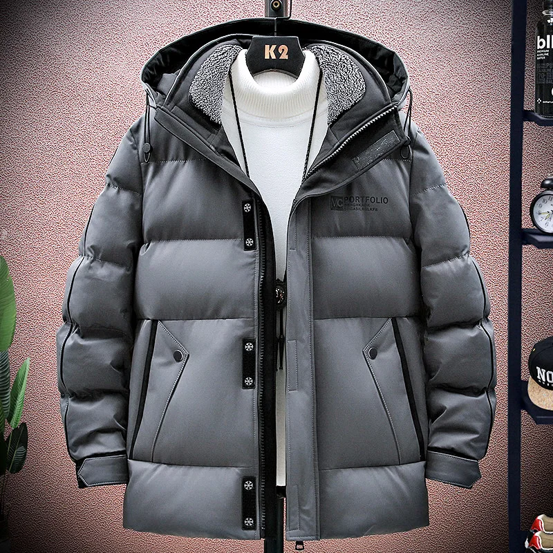 Homens 2021 inverno novo casual quente grosso à prova dparkágua jaqueta parkas outwear moda bolsos chapéu parka venda quente do navio da gota