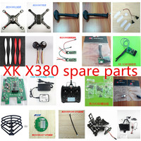 Wltoys XK X380 RC Quadcopter Spare parts blade motor ESC cover Landing Frame headlight data board Power strip charger gimbal etc