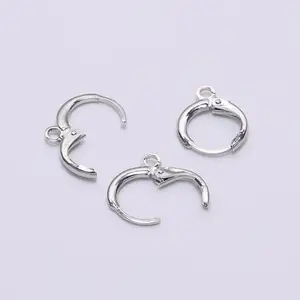 20 pcs/lot 14x12mm FRANCE Gold Earring Wire Lever Hooks Base of AROS Earrings to make jewelry to find supplies 8 Main Base Sales for Earring - №8