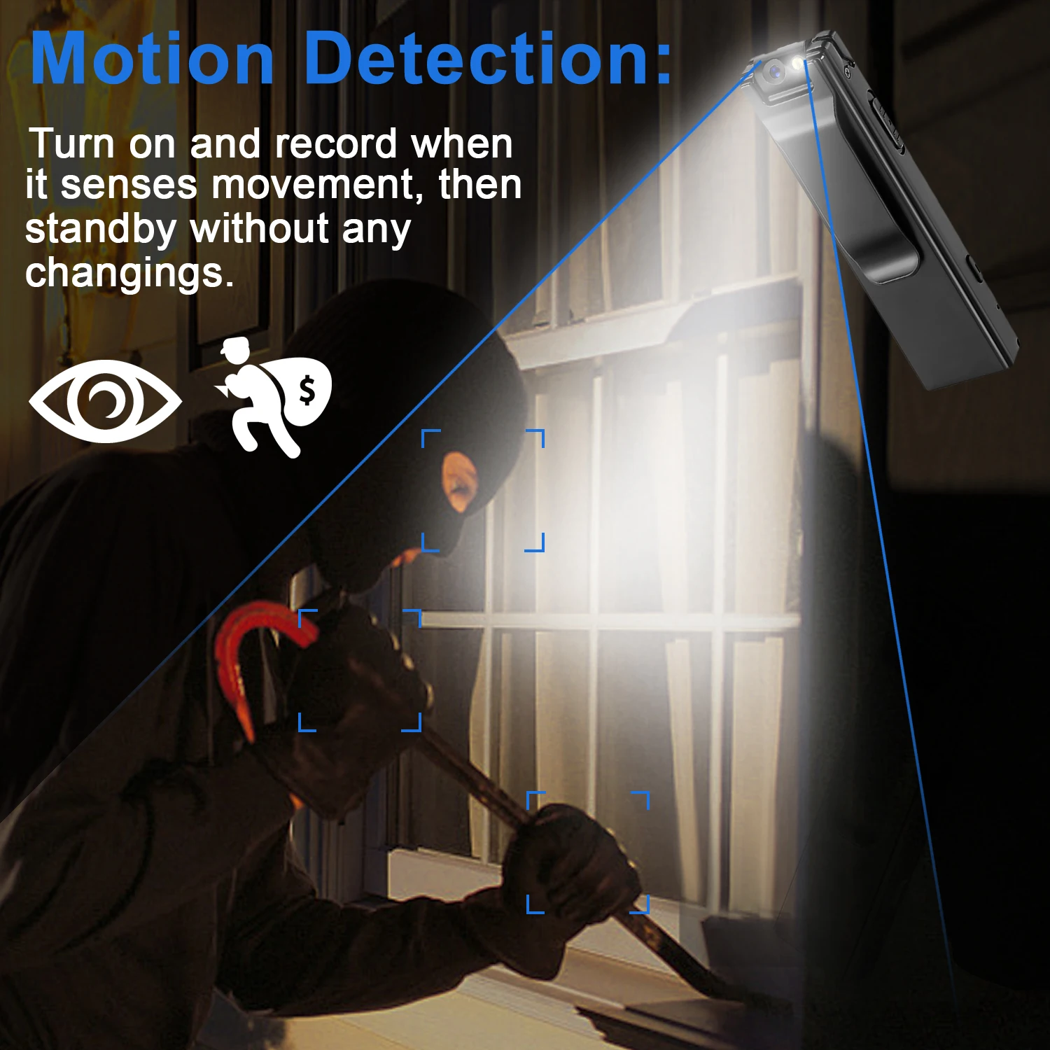 كاميرا فيديوهات صغيرة من طراز فاندليون A3 كاميرا رقمية صغيرة 1080P كاميرا ويب محقق للحركة كاميرا تسجيل فيديو صوتية 32G 128GB TF بطاقة