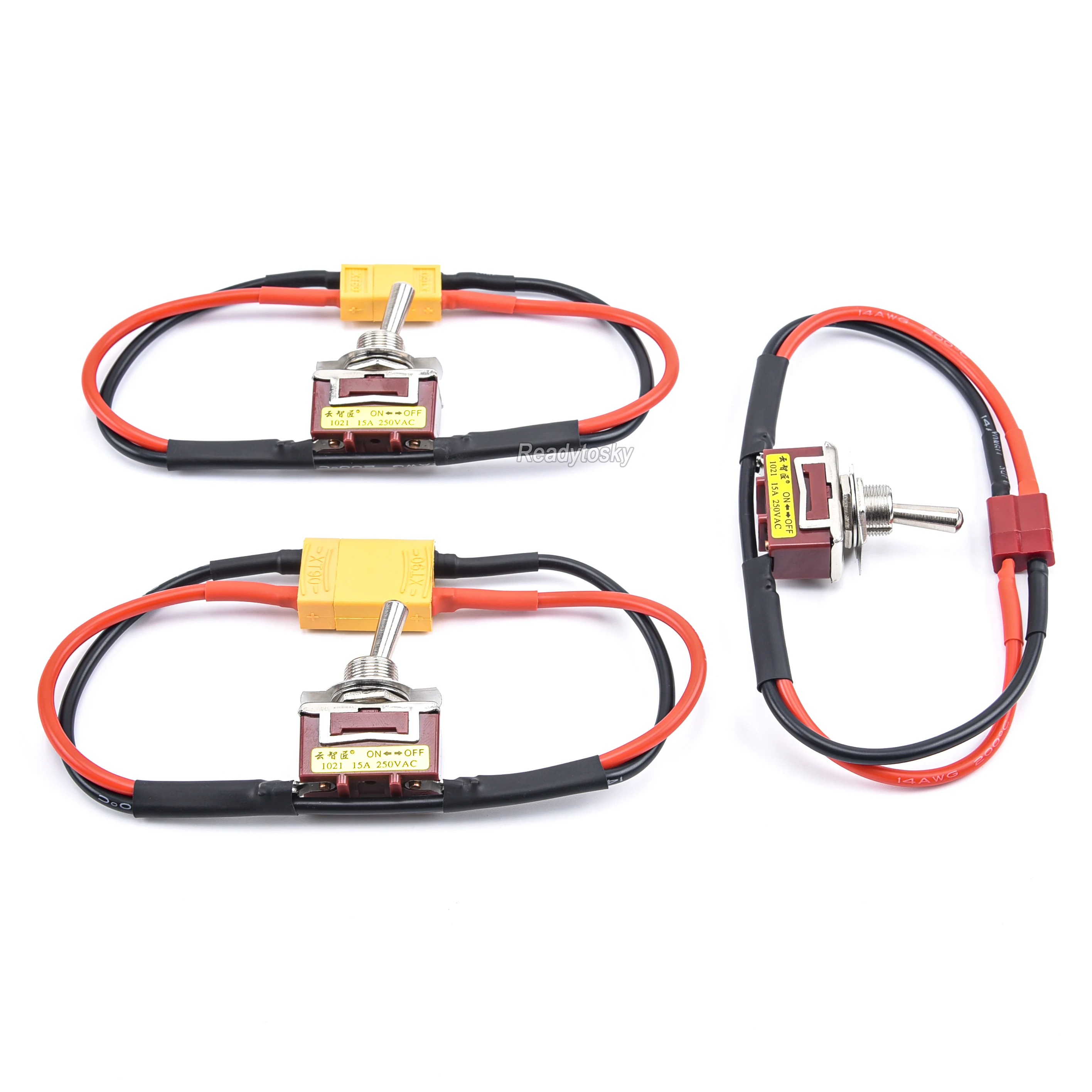 Interruptor de fuente de alimentación de alta corriente con enchufe en T, conector XT60 XT90 para modelo de Avión RC, piezas de batería ESC, 1 unidad