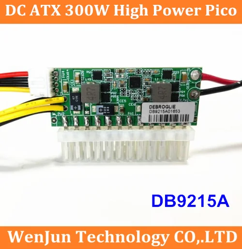 DB9215A High Power 300W 12V input DC-ATX Peak PSU Pico ATX Switch Mining PSU 24pin MINI ITX DC ATX PC Power Supply SATA CPU 4+4P