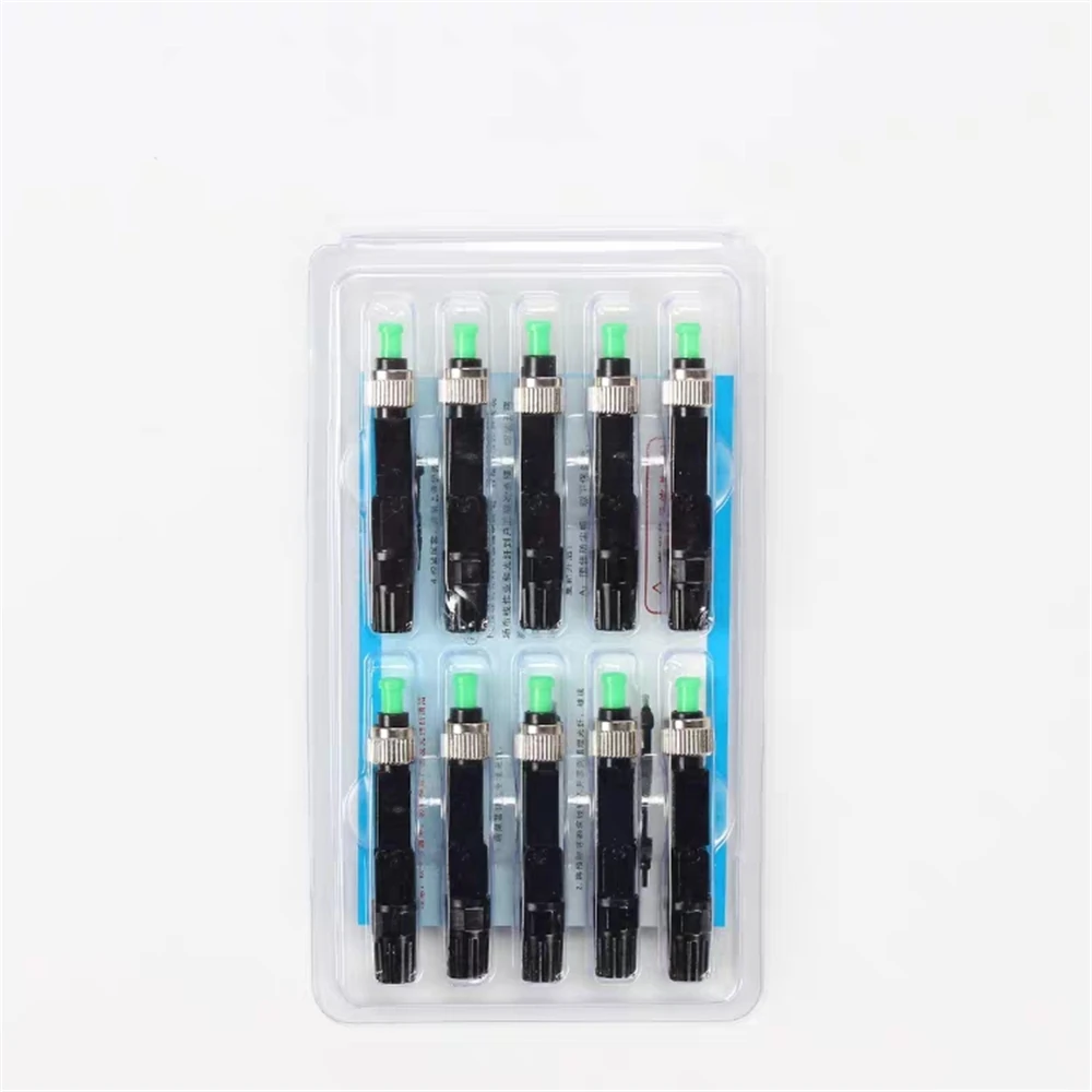 FC/APC Fiber Optic Fast Connector 100 ชิ้นฝังสไตล์ FTTH Quick Connector เย็น Assembly IL ภายใน 0.5dB ELINK