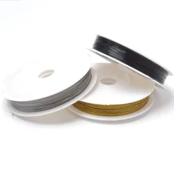 Colorfast Craft Beading Wire 0.3/0.38/0.45/0.5/0.6/0.8/1.0mm Coated Stainless Steel Wire Tiger Tail Handmade Jewelry Accessories