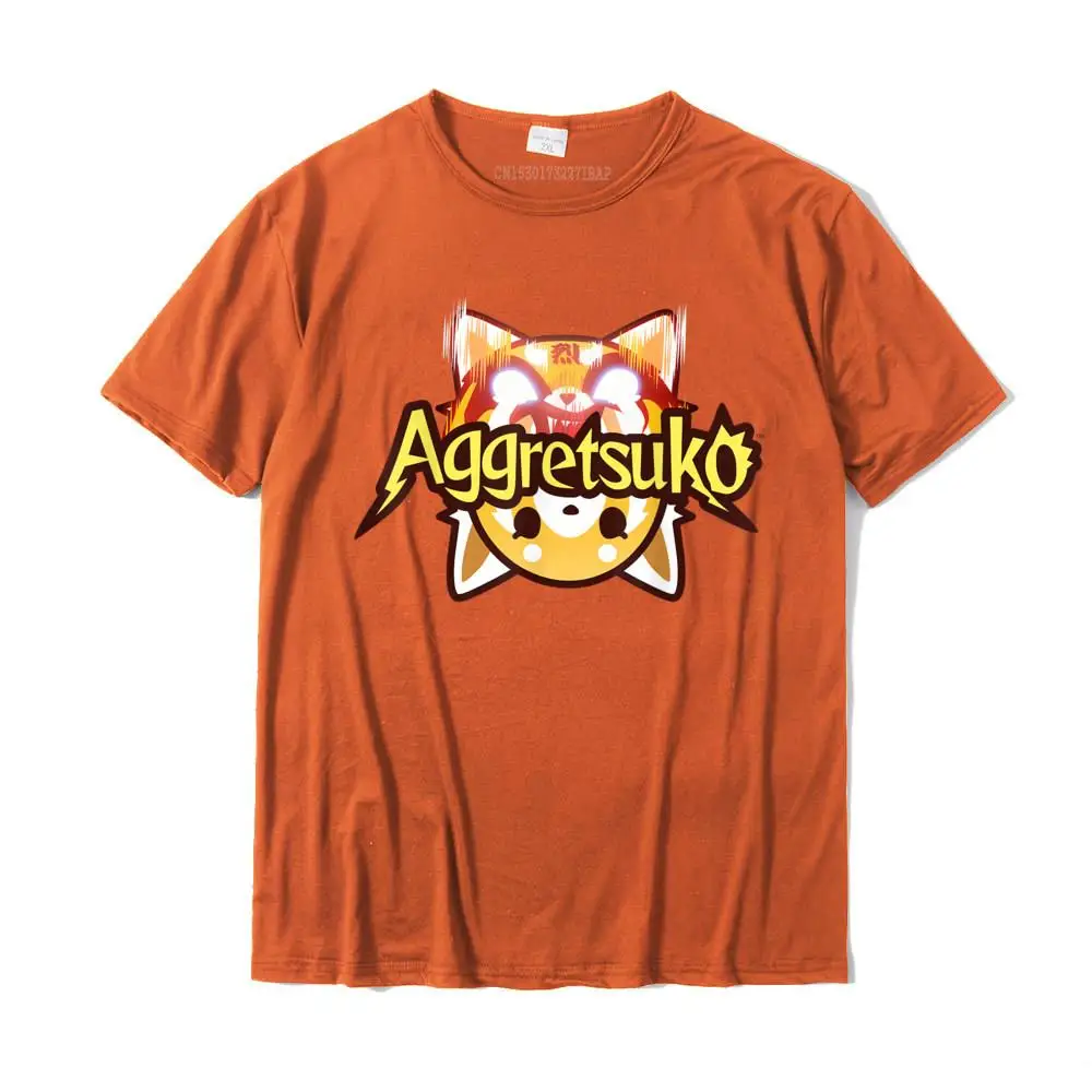 Aggretsuko Dual Personality Logo Tee Shirt Normal Cotton Men\'s Tees 3D Printed New Arrival Top T-Shirts