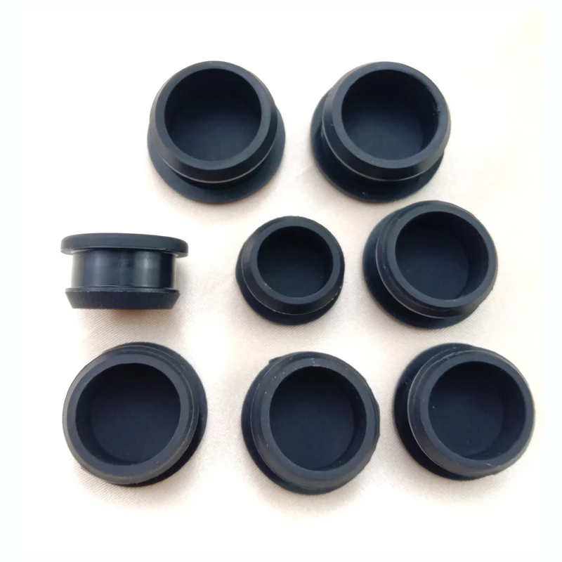 

Black 2mm-60mm Silicone Rubber Snap-on Blanking Bore Plugs Hole Stopper Round Tube Pipe End Caps Sealing Dust-proof Waterproof