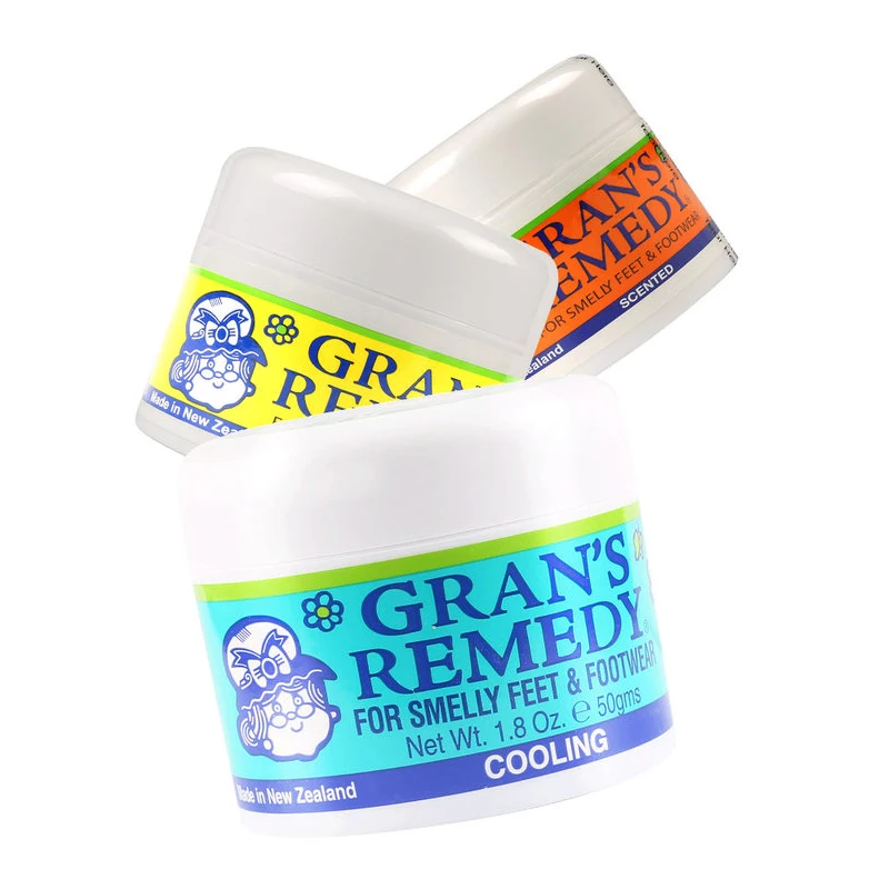 3pcs/let (Original, Cooling & Scented) Grans Remedy for Smelly Feet and Footwear 50g