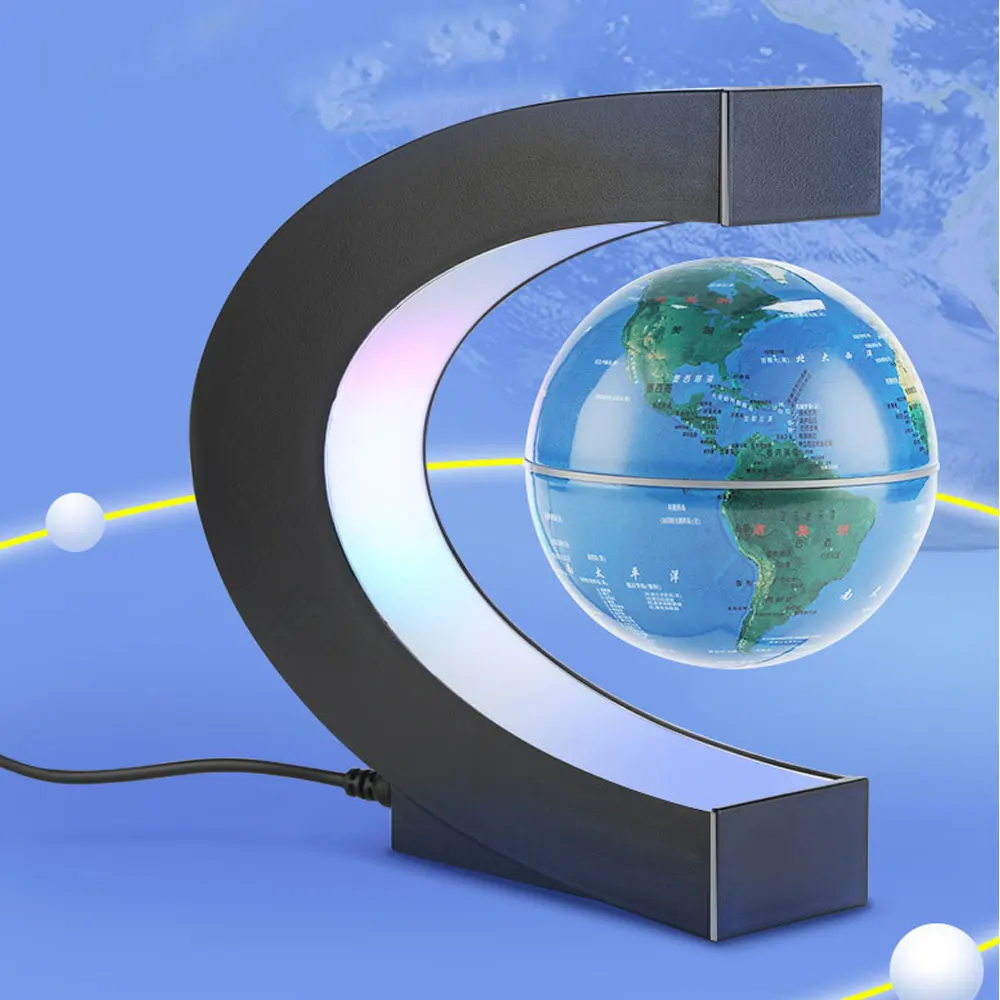 Floating Globe Creative Home Electronic Anti-Gravity Design Ornaments Decor Decoration Room Figurines For Interior Desk Gift