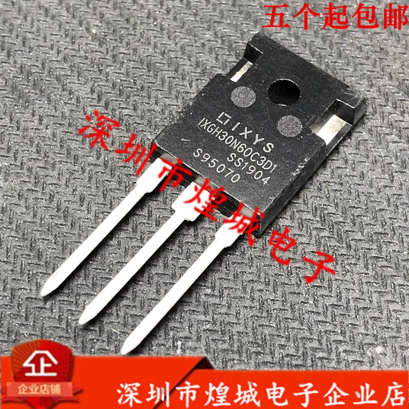 

10PCS IXGH30N60C3D1 TO-247 600V 30A 5