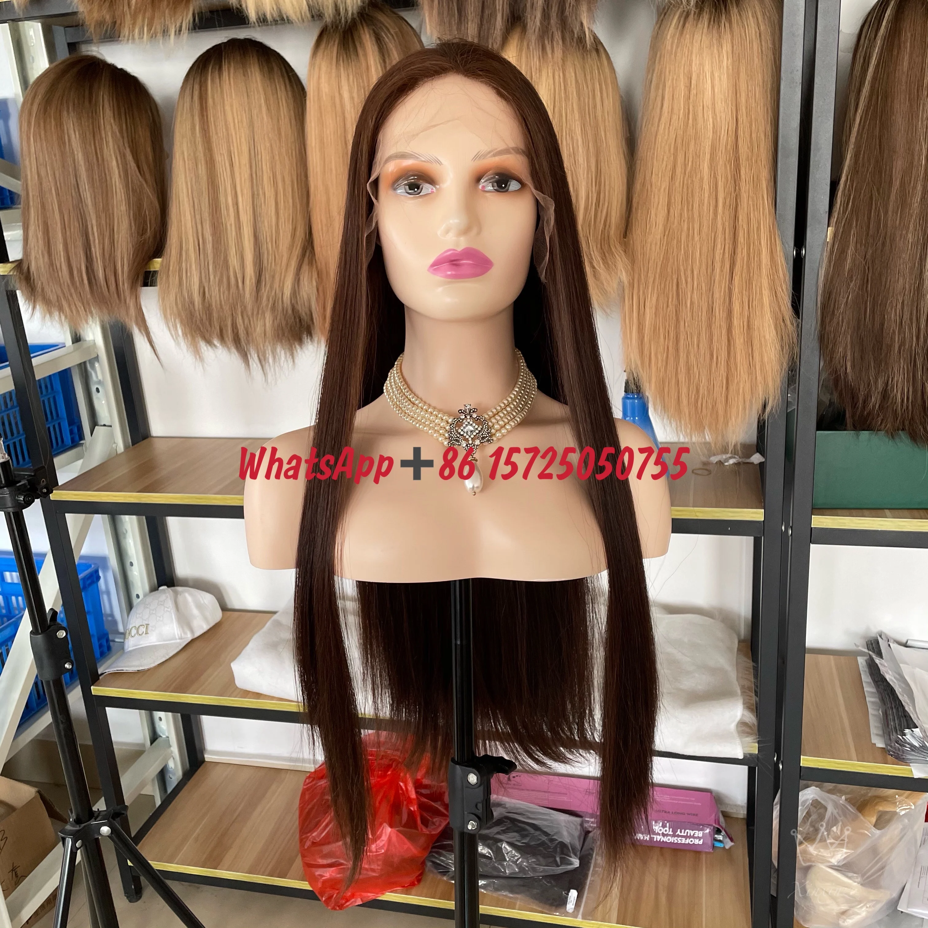 

​The Most Popular New Jewish Wig European Virgin Hair Lace Top Wig Straight Kosher Wig Best Lace Top In Stock Free Shipping