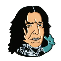 Snape Brooch Forever and Love Enamel Pin Unrequited Love Badge Harry series Accessory