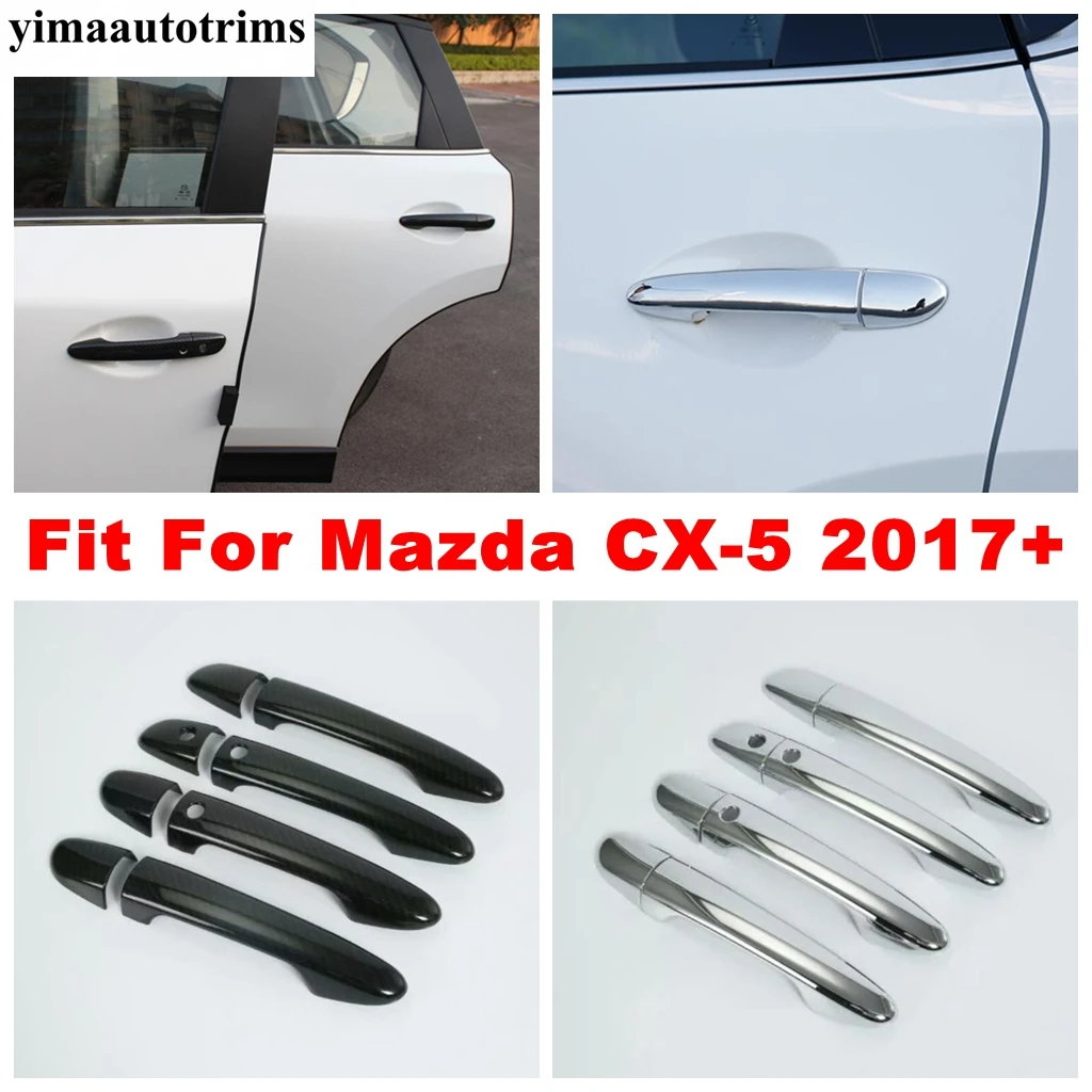 

Car Door Handle Catch Molding Sticker Cover Trim For Mazda CX-5 CX5 2017 - 2023 ABS Chrome / Carbon Fiber Accessories Exterior