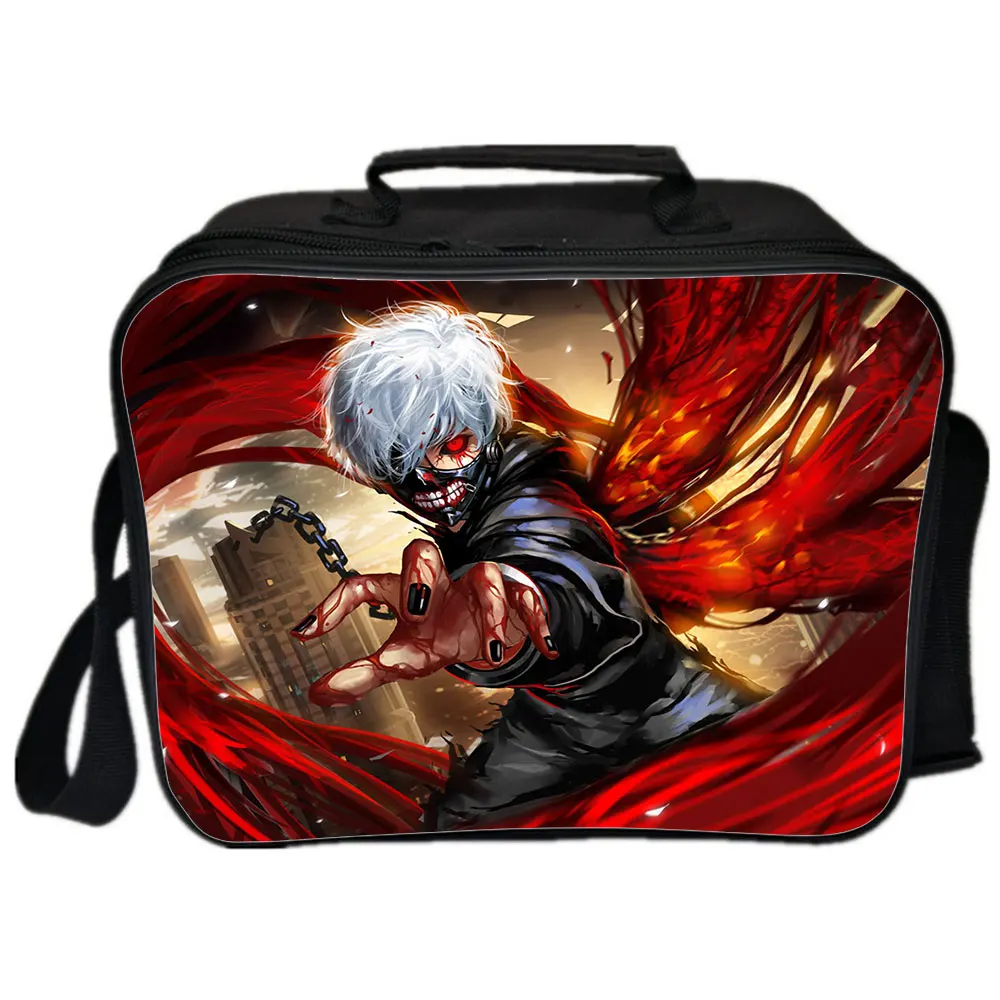 Tokyo Ghoul Lunch Bags For Girls Boys Thermal Fashion Lunch Box Kids School Food Handbag Picnic Insulated Cooler Bag Men