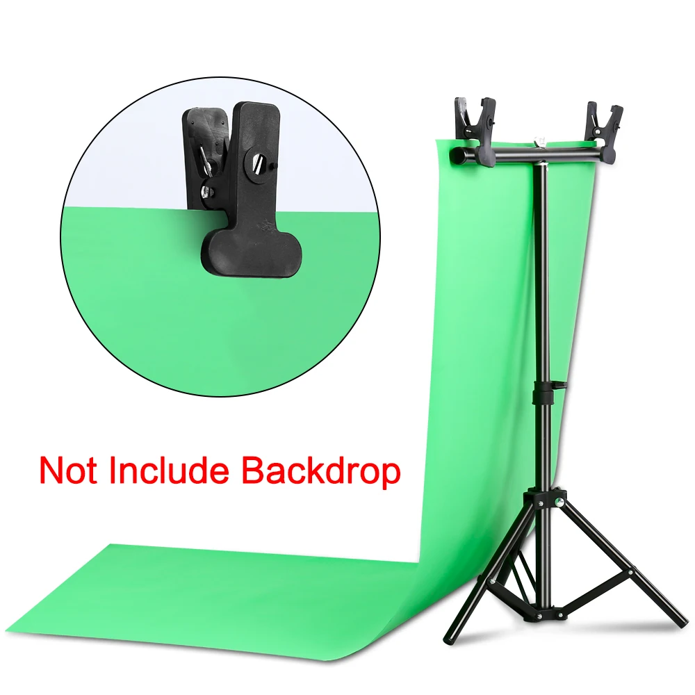 T-shape Metal Backdrop Background Stand Frame Support Multiple Sizes For Photography Photo Studio Video Cromakey Green Screen