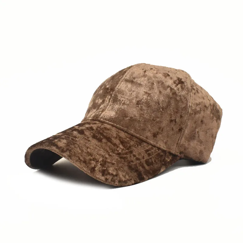 Casquette de baseball en velours doré pour femmes et hommes, chapeau de soleil, doux, réglable, chaud, extérieur, hip hop, streetwear, hiver