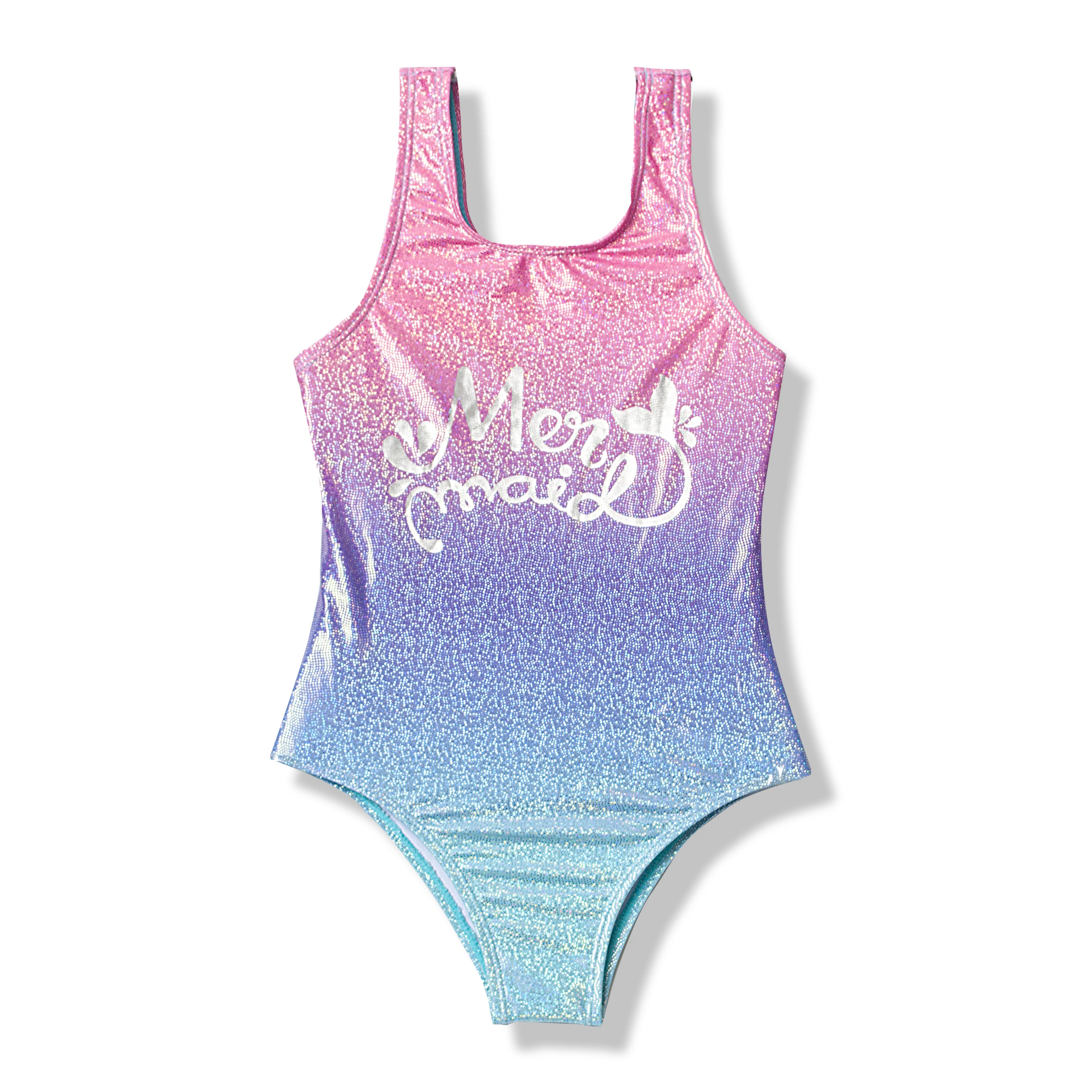 Maillot de bain une pièce pour filles de 7 à 14 ans, arc-en-ciel, pour enfants, Monokini, vêtements d'été, tendance 364