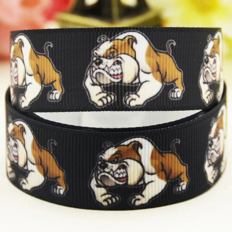 22mm 25mm 38mm 75mm Dog Cartoon printed Grosgrain Ribbon party decoration 10 Yards satin ribbons