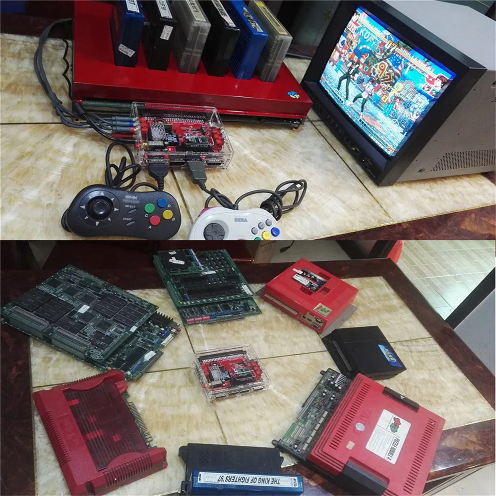 

For SNK V2.0 Super Gun JAMMA CBOX Converter Board to Joypad & Saturn Gamepad for Arcade Game Board Mainboard with Shell