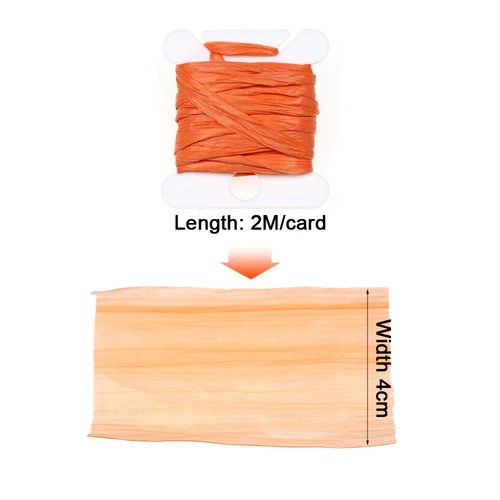 Imagen 2 del producto ICERIO 2 uds atado de moscas paja suiza Raffene ala Ninfa espalda cuerpo atado materiales