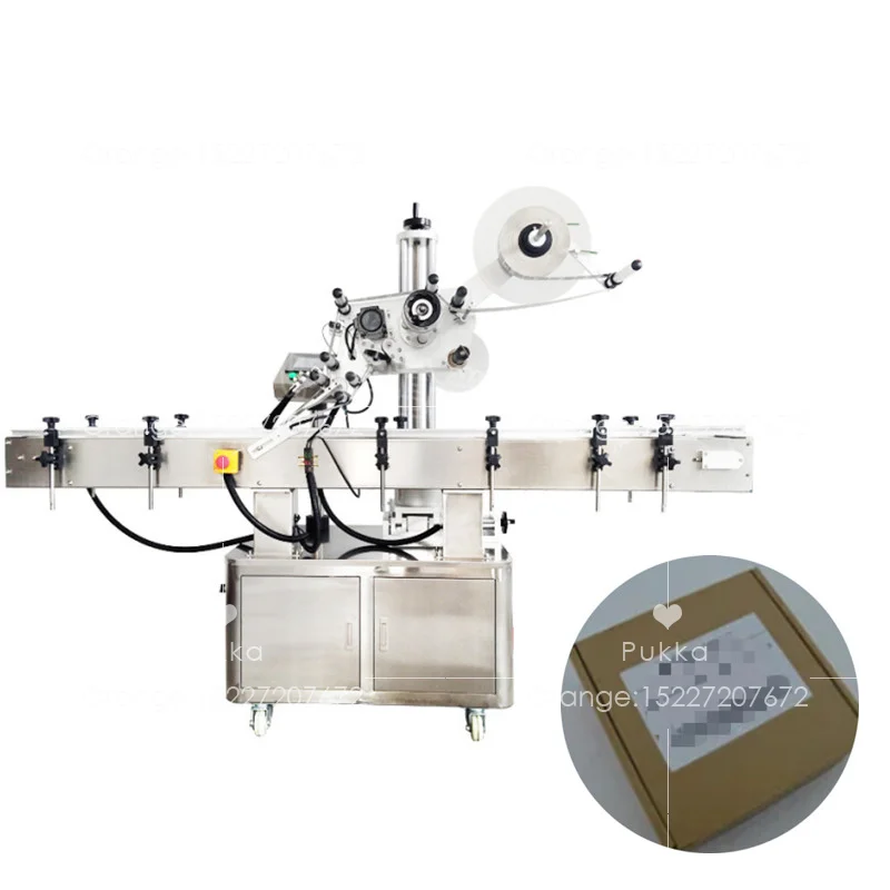 Automatic Flat Surface Labeling Machine Adhesive Sticker Labeller Can Disinfectan Flat Bottle Label Applicator