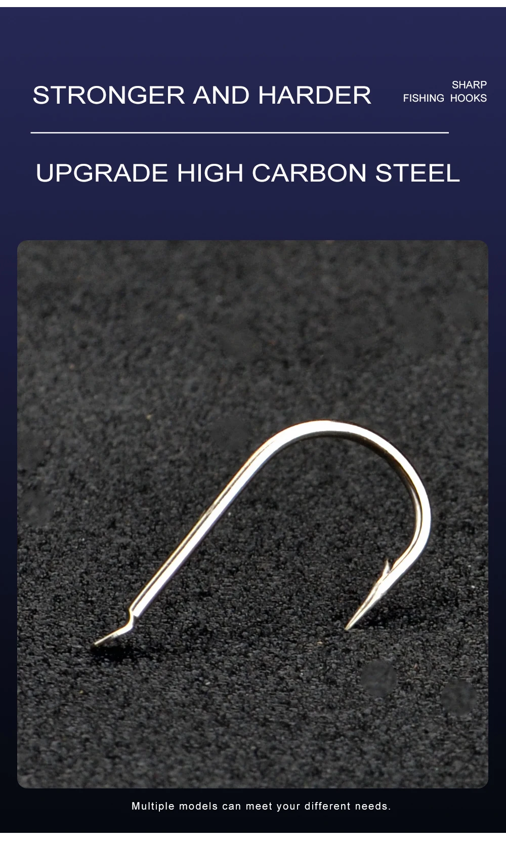 FTK Abgeflacht Runde Gebogen Haken 100 teile/los Size1 #-Size10 # Angelhaken High Carbon Stahl Angelhaken Für Angeln – Detail 8