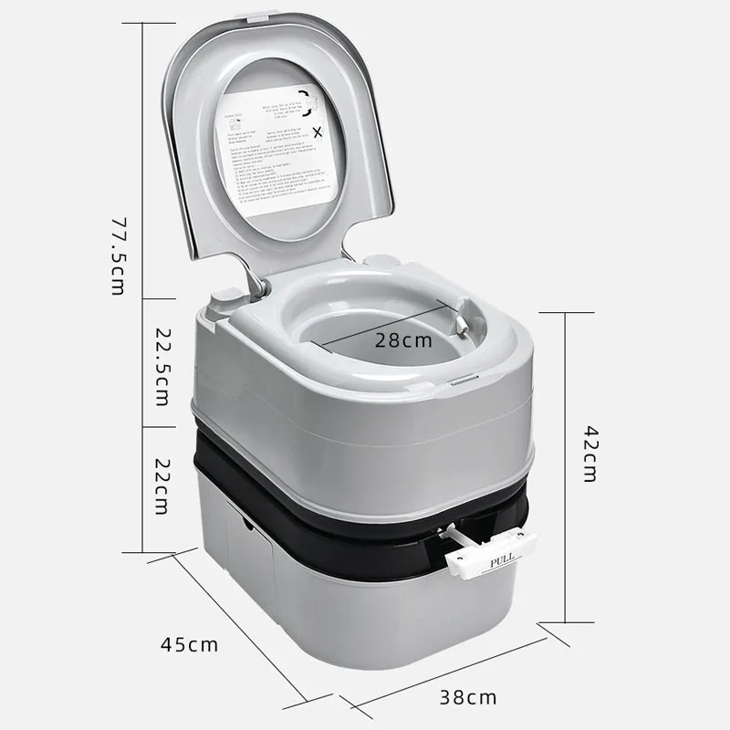 Chemical toilet portable toilet camping tent boat 24L load-bearing 200KG