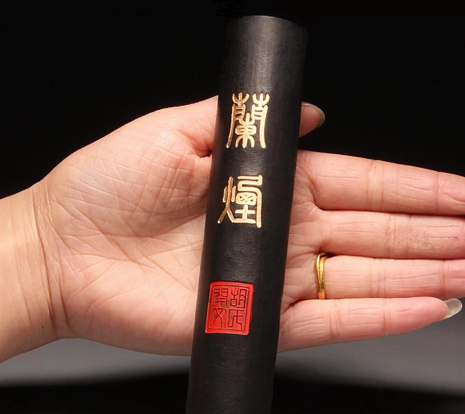 

105g Chinese Traditional Oil Soot Ink Stick Inkstick HuKaiWen Brush Water Ink Calligraphy Painting Sumi-E Lan Yan