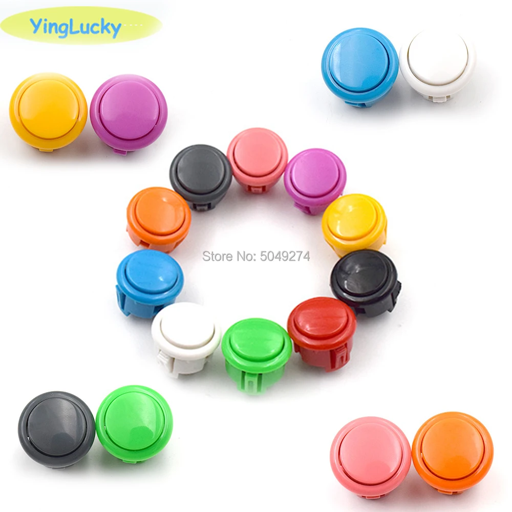 10 Stuks Arcade Knop 30Mm Ronde Knop Kopie Sanwa OBSF-30 Obsf-24 Knop Jamae Mame Diy Onderdelen