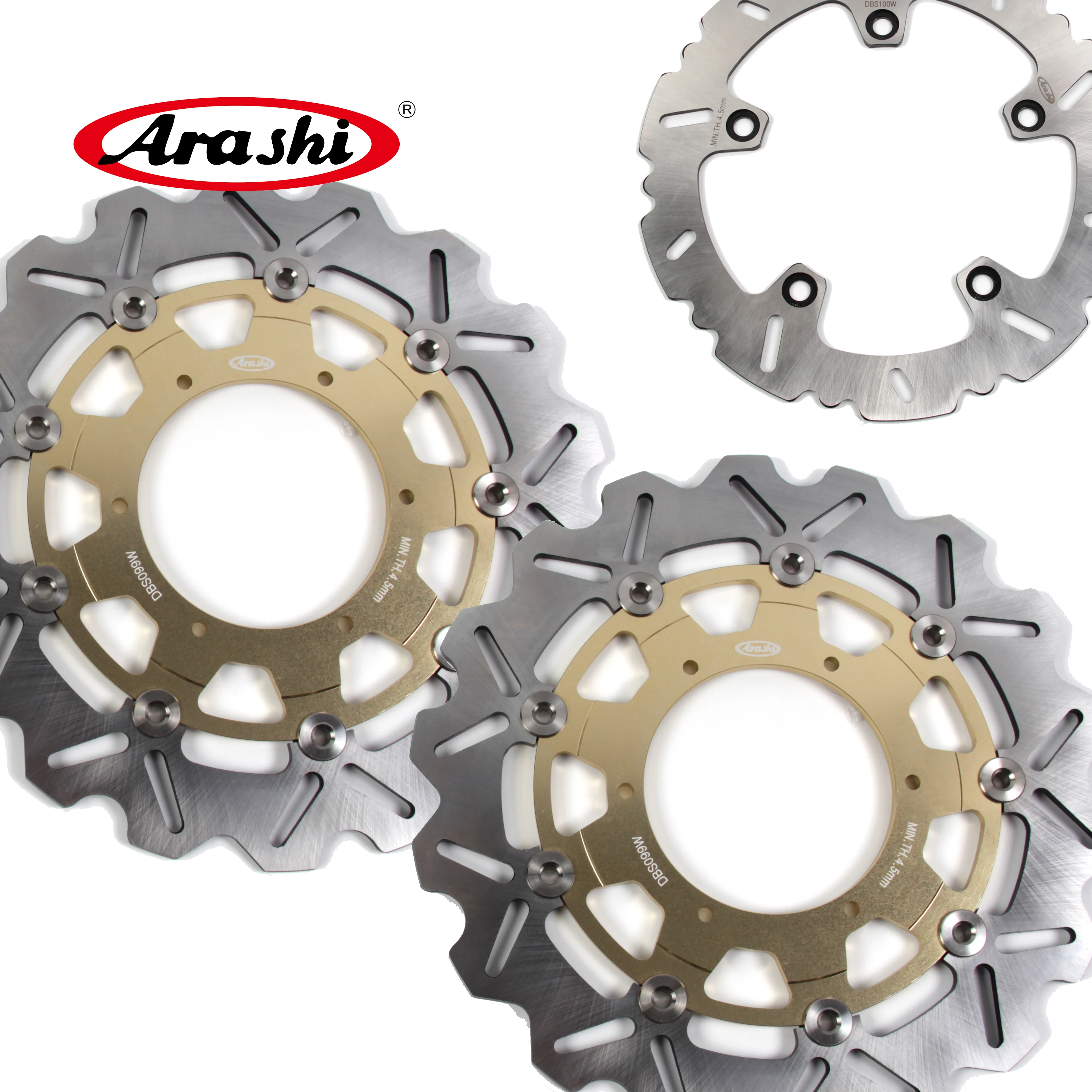 ARASHI F 700 GS CNC Front Rear Brake Rotors Disc Fit BMW F700GS 2015 2014 2013 F 700GS 13 14 15 F800GS ADV F650GS ABS WAVE DISC