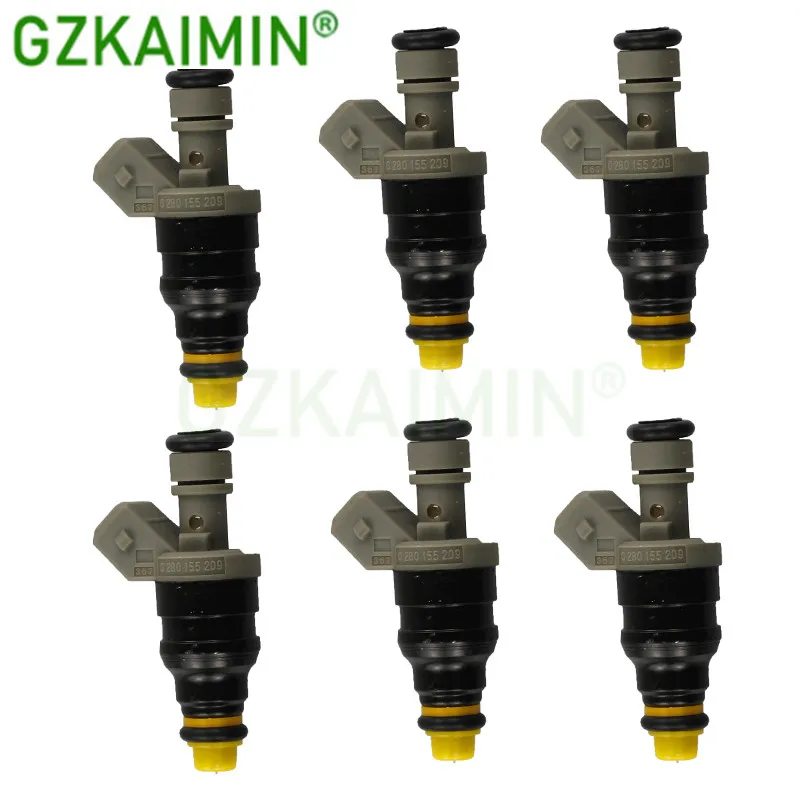 

SET OF 6 High Quality New Fuel Injector nozzle 0280155209 0000787323 For Benz SL320 S320 V320 E320 E280 NEW