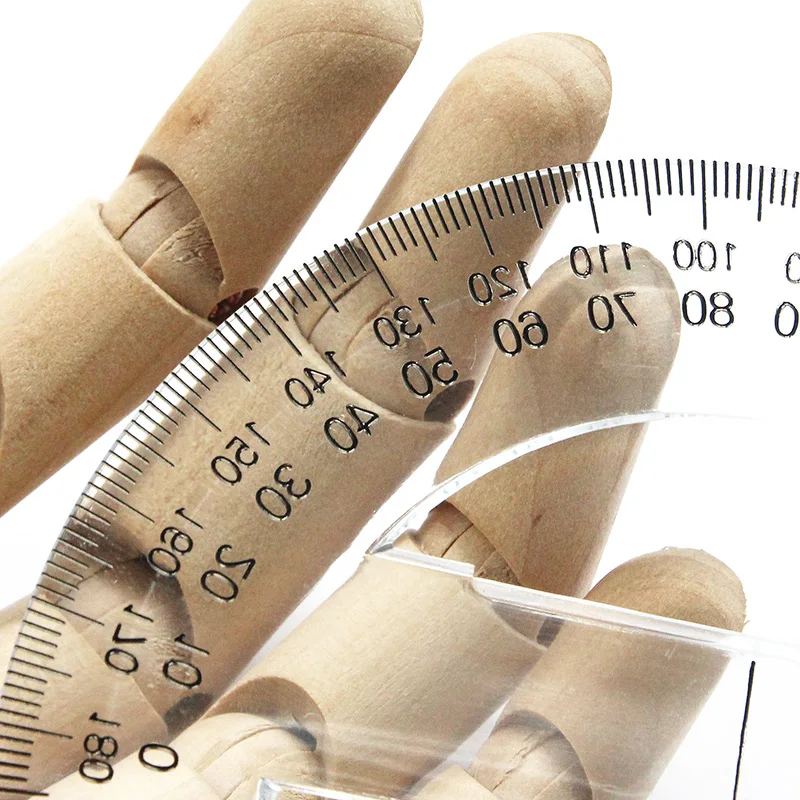 wholesale diameter 10cm protractor drawing design ruler full circle measuring instrument half round angle ruler