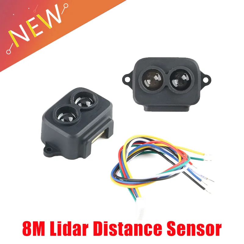 

TF-luna ToF Laser Ranging Sensor Module 8M Distance Sensor Lidar Communication UART I2C IIC 8 Meters