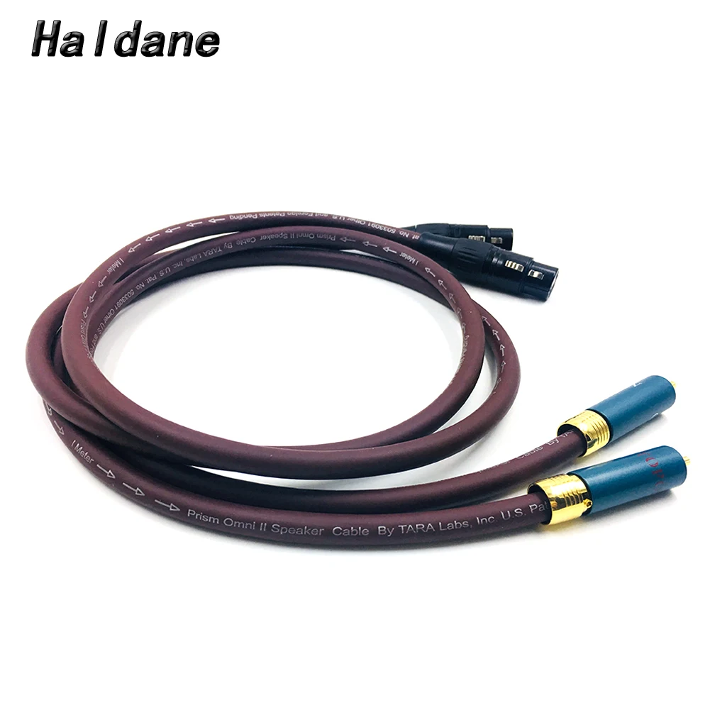 

Haldane Pair Ortfon-1 2RCA Male to 2 XLR Female Cable RCA XLR Interconnect Audio Cable Gold plated PLUG with Prism OMNI 2 Wire