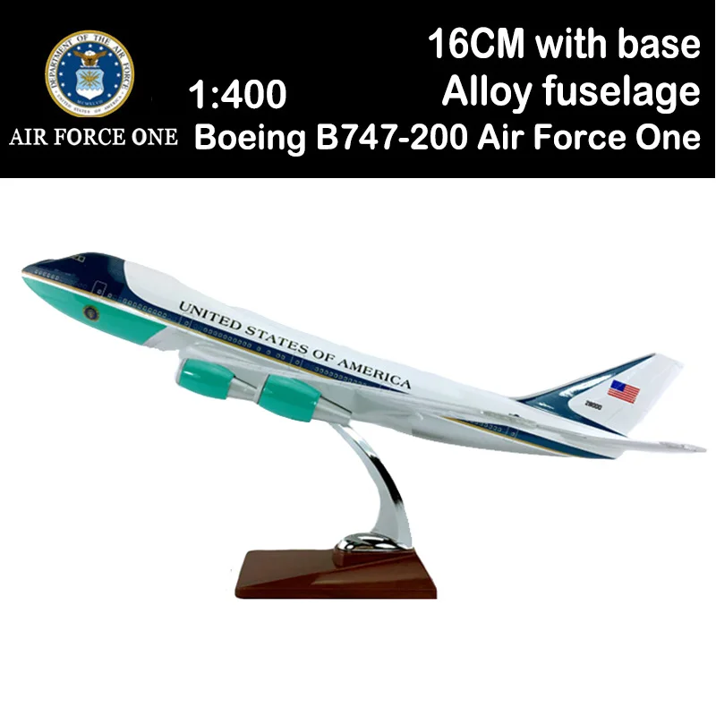 

47CM 1:150 Airplane Boeing B747-200 Model Air Force One Alloy Aircraft Plane Display Toy Airliner Adult Collection Boys Souvenir