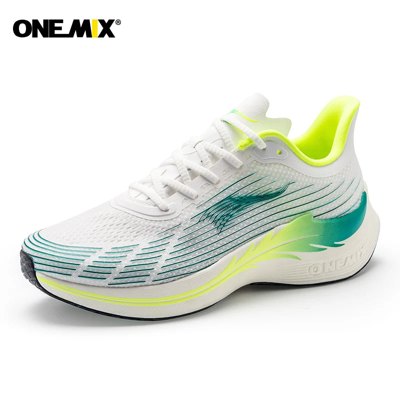 

ONEMIX New Men Running Shoes High-tech Light Outdoor Breathable Women's Sport Shoes Super Profession Marathon Non-Slip Sneakers