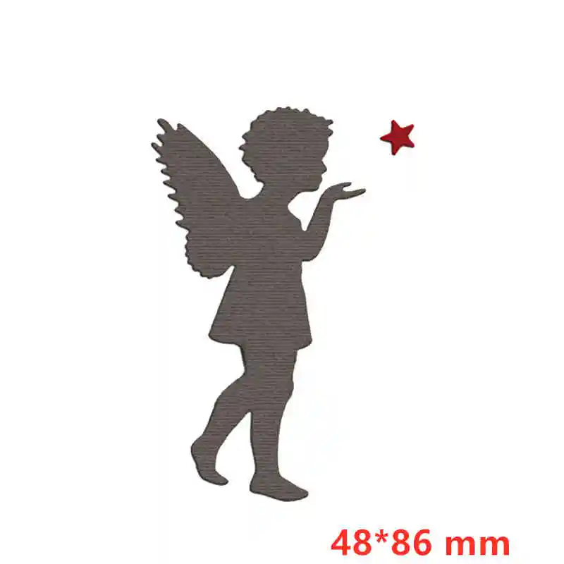 Angel with star metal cutting dies cut die mold Scrapbook cards making paper craft knife mould dies new 2019 diecuts