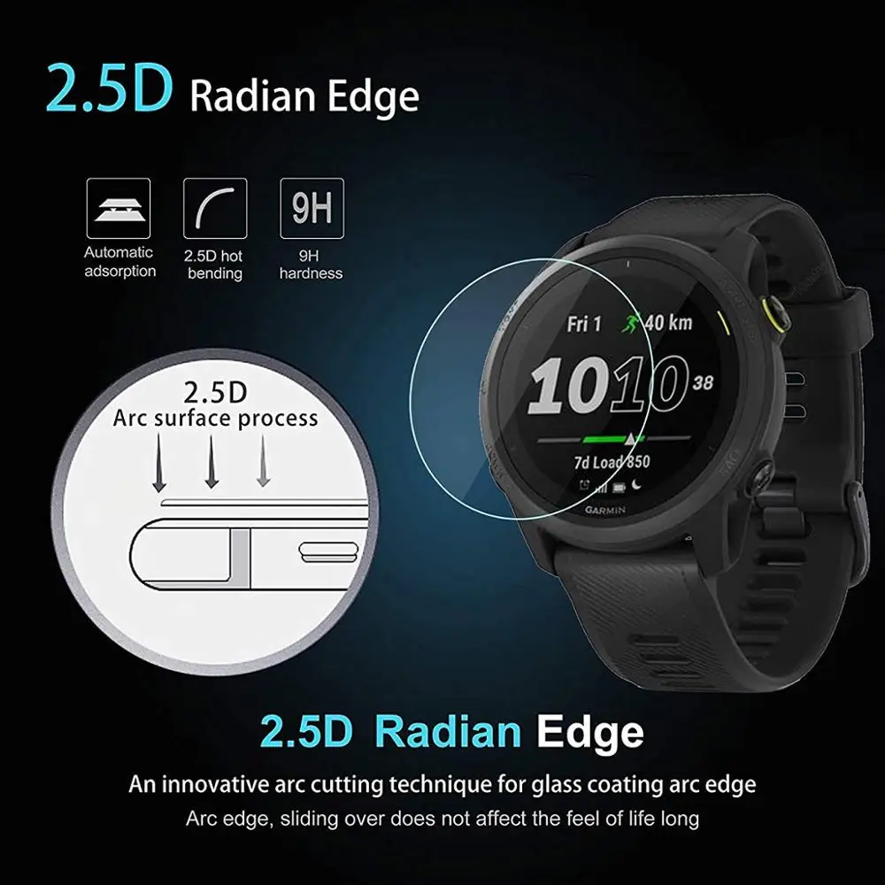 3 Tấm Bảo Vệ Màn Hình Cho Garmin Forerunner 745 Thể Thao Đồng Hồ Kiêm Vòng Đeo Tay Thông Minh Bảo Vệ Bộ Phim